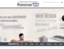 Tablet Screenshot of perfectionweb.in